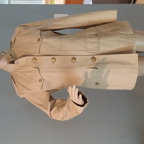 Lauren Ralph Lauren Khaki Fall military jacket 6 - Picture 2 of 13